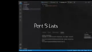 Tutorial 5 | Lists