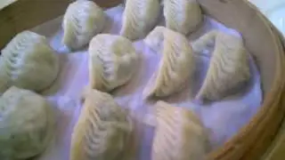 Vegetable and pork dumplings