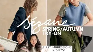 SEZANE AUTUMN / SPRING TRY-ON AND REVIEW | Tomi Knit, Sandy Skirt, Will Knit Jacket, Betty Cardigan