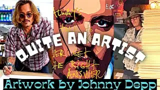 Johnny Depp selling his Artwork and signing his NFTs Collection