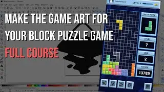 Make the Game Art for Your Block Puzzle Game (In Inkscape) - FREE FULL COURSE