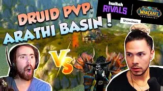 CLASSIC DRUID PVP: ARATHI BASIN GUIDE - Twitch Rivals vs. Asmongold