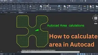 how to calculate area in autocad | Autocad learning