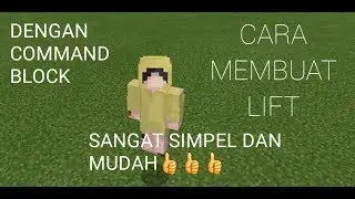 Cara bikin lift dengan command block di mincraft pe