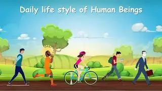 Daily life style of Human Beings || Animation Video || Sunaulo ICT || Subscribe
