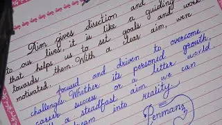 Aim in life English essay in cursive handwriting . #handwriting #cursive_handwriting