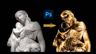 COME APLICARE EFFETTO GOLD IN UN STATUA CON PHOTOSHOP