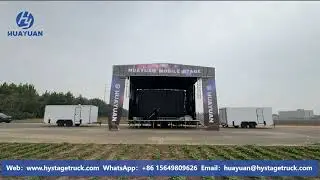 ST315 hydraulic control system mobile stage trailer,  flexible, convenient and fast