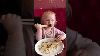Angrlina is eating 4