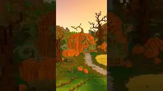 Minecraft Halloween Pumpkin House