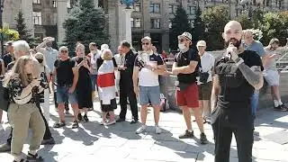 Жыве Беларусь! Митинг БЧБ беларусов в Киеве.