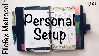 Personal rings setup in Filofax Metropol - dreams, goals, projects and tasks