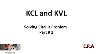 KCL and KVL Solving Circuit Problem Part 3. Tagalog
