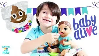 Baby Alive Boy Doll Snacking Luke Eating and Pooping Baby Alive Super Snacks