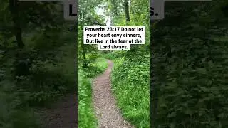 Don’t envy sinners