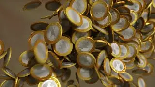 Coin Tornado (3ds Max, TyFlow, Nvidia Omniverse Create)