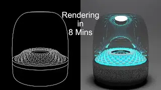 V-Ray for Rhino Tutorial | Industrial Design | Harman Kardon Speaker | Rendering in 8 Mins