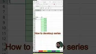 How to developing series in ms excel | #share #excelshortcuts #365