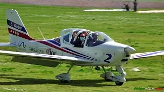 Plane Spotting @ FlyRomaSchool airfield - Tecnam P92S Echo, P2002 Sierra, Robinson R22