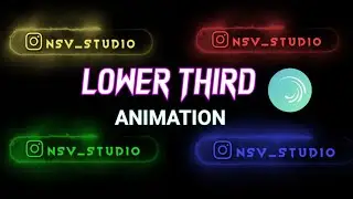 How to create a Lower third animation in alight motion