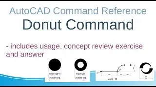 AutoCAD Command Reference : Donut Command