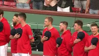 Aric B. Performs National Anthem at Fenway Park (Red Sox vs. Yankees Game)
