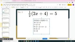 Solving with Distributive Property -  Positive Rational Numbers