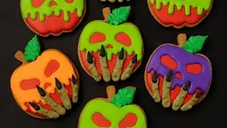 How To Decorate Creepy Apple Cookies For Halloween