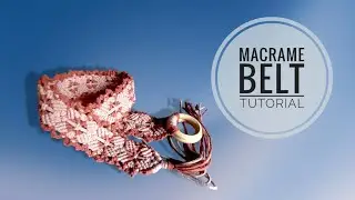 Two-colour macrame belt. Full tutorial