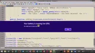 Tutorial 11 - PHP - Building a database object that implements an Interface in OOP - Part 8
