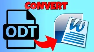 how to convert odt file to word