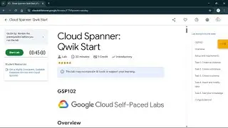 Cloud Spanner: Qwik Start | #qwiklabs | #GSP102