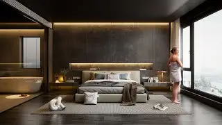 Enscape 3.5 new Bedroom animation ! New awesome refraction in Enscape 