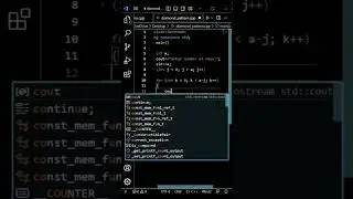pyramid pattern in c++ (code link in discription)#shorts