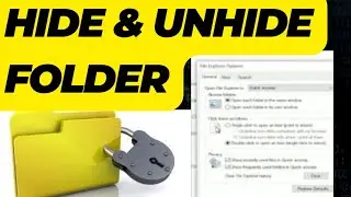 How to hide and Show Folder 📁 / Hide Personal Folder/ How to hide Icon 