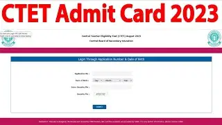 CTET Admit Card 2023 Kaise Download Kare  How to Download CTET Admit Card 2023 Download