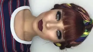 Inspirado Vintage Mod Maquillaje | Trenza Peinado | Lupe y RosyMelina