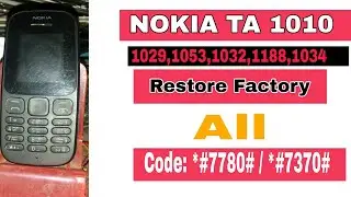 Nokia TA 1010 resat code - Nokia 105  Hard Reset TA-1010 Factory Reset Code।Security Code Unlock