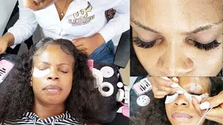Lash with me: How to hybrid fullset lash extension | Fusion lash |beginner friendly |