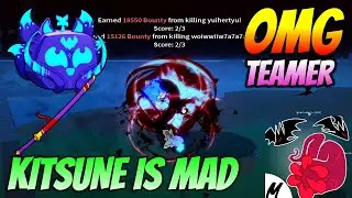 This Kitsune One Shot 30M Combo is INSANE!!🤣💀Blox Fruits