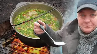 Вкуснее НЕ БЫВАЕТ! Шурпа в КАЗАНЕ на КОСТРЕ. Простой рецепт