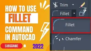 Fillet command in AutoCAD | how to use fillet command in AutoCAD | 