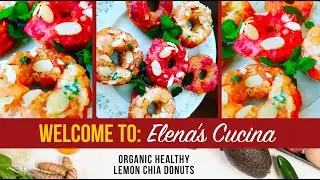 Organic Healthy Lemon Chia Seed Donuts