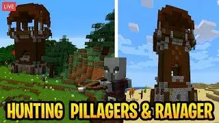 Minecraft 1.14 Hunting Pillagers & Ravagers In Survival! 1.10 Gameplay