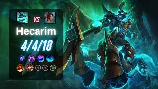 HECARIM JUNGLE vs FIDDLESTICKS - EUW LoL Challenger Patch 14.5