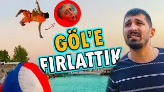 EMRE'Yİ GÖLE FIRLATTIK ! ( BİR ÇILGINLIK YAPTIR #2 ) 