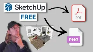 How to Export a PDF and PNG images from SketchUp Free 2021