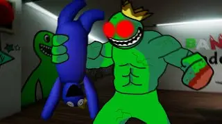 Rainbow Friend VS Garten of Banban - Jumbo Josh cosplays Blue