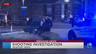 Newport News Police respond to reports of a shooting on Forrest Dr.