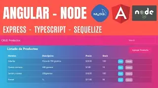 CRUD Angular - Node - Express - TypeScript - Sequelize & MySQL
